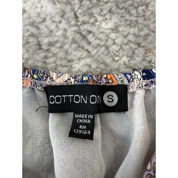 Cotton On Size S Paisley Sleeveless Mini Sun Dress Multi Colored Pullover Straps - Picture 6 of 8